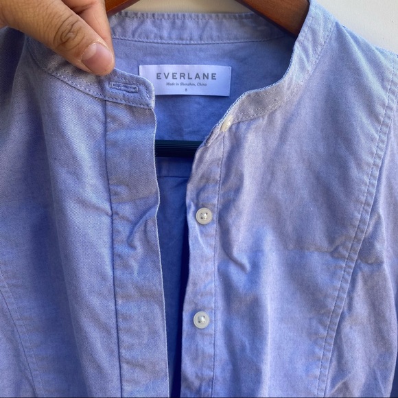 Everlane | The Cotton Poplin Split Neck Popover 8 - Picture 7 of 11